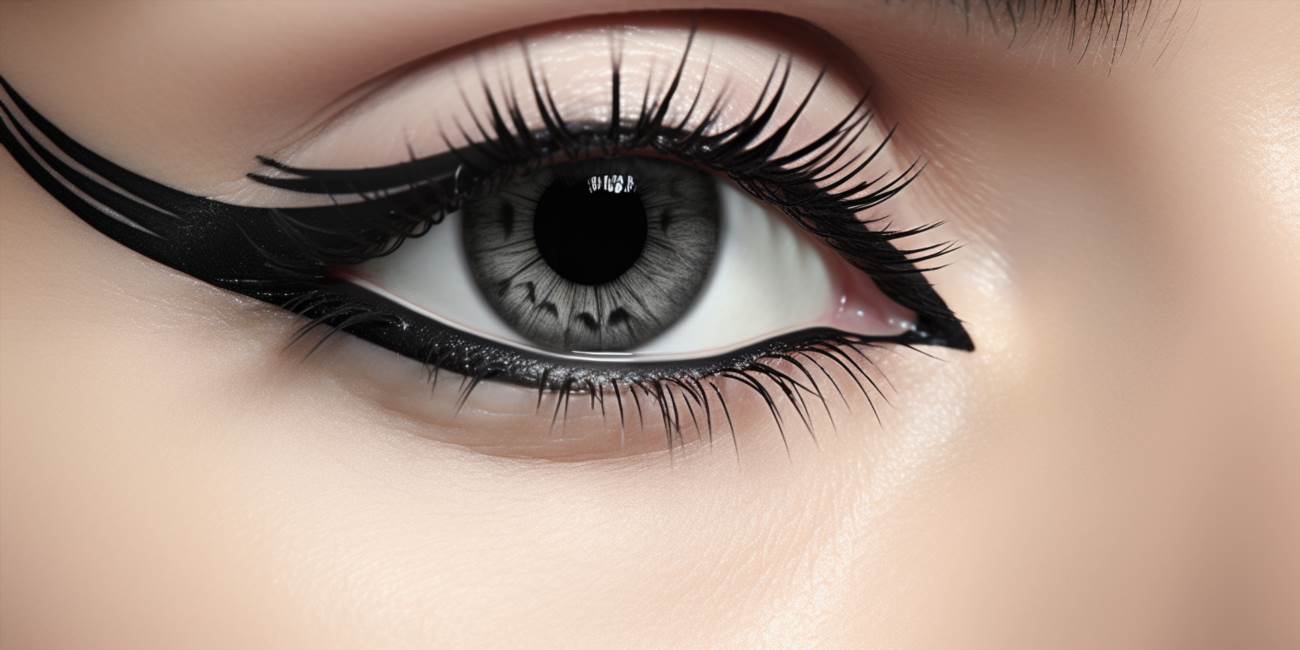 Kreski eyelinerem powiększające oko